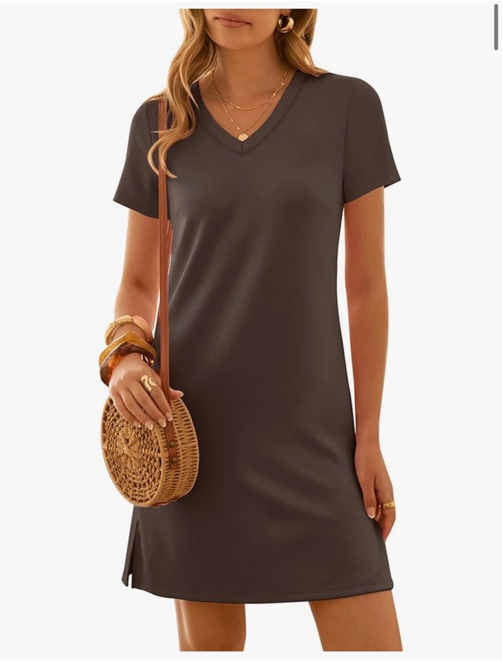Brown T-Shirt Dress